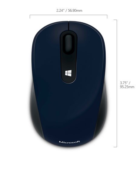 Microsoft Sculpt Mobile Mouse Wireless, Wool Blue - obrázek č. 4