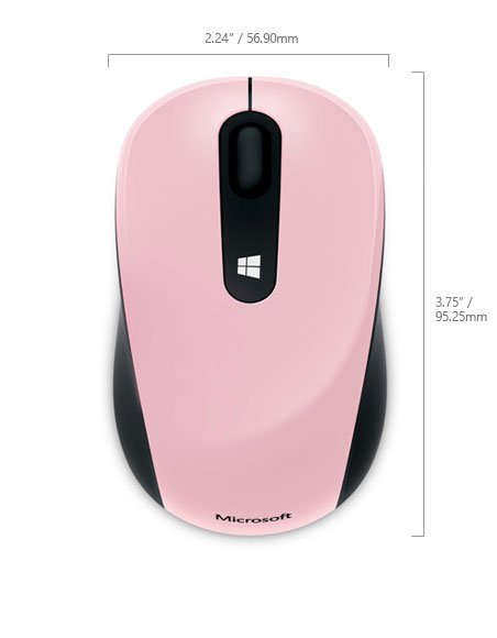 Microsoft Sculpt Mobile Mouse Wireless, Light Orchid - obrázek č. 4