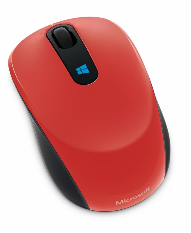 Microsoft Sculpt Mobile Mouse Wireless, Flame Red - obrázek č. 1