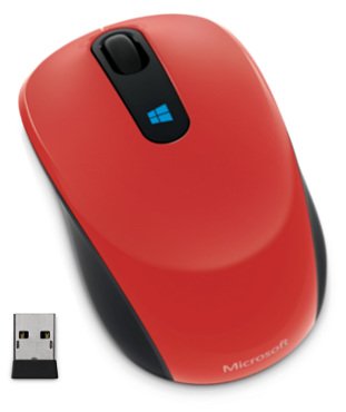Microsoft Sculpt Mobile Mouse Wireless, Flame Red - obrázek produktu