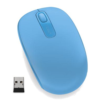 Microsoft 1850/ Cestovní/ Optická/ Bezdrátová USB/ Modrá - obrázek produktu