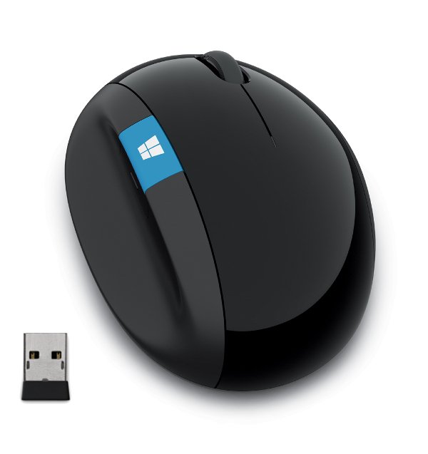 Microsoft Sculpt/ Ergonomická/ Blue Track/ Bezdrátová USB/ Černá - obrázek produktu