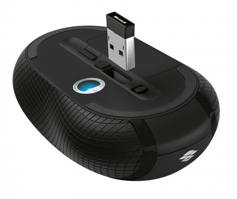 Microsoft 4000/ Cestovní/ Blue Track/ Bezdrátová USB/ Černá - obrázek č. 1