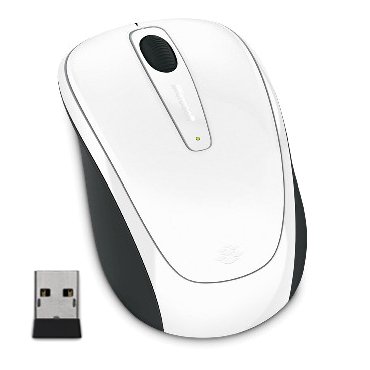 Microsoft 3500/ Cestovní/ Blue Track/ Bezdrátová USB/ Bílá - obrázek produktu
