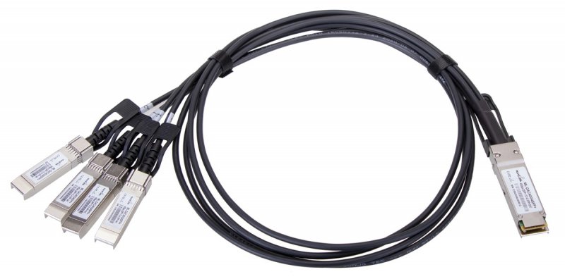 MaxLink 40G DAC kabel, QSFP+ na 4xSFP+, 1m - obrázek produktu