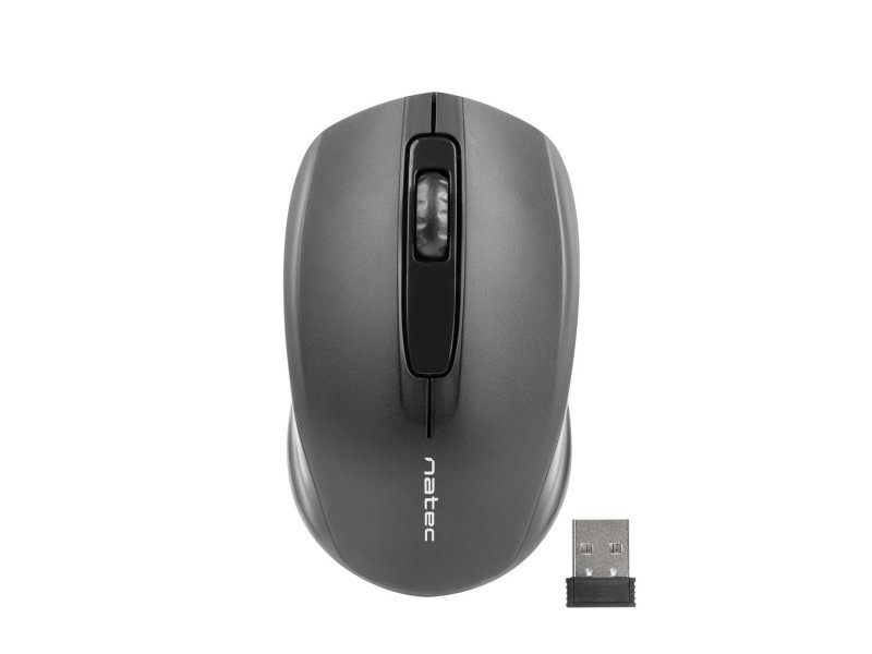 NATEC bezdrátová optická myš JAY 1600DPI, černá - obrázek produktu