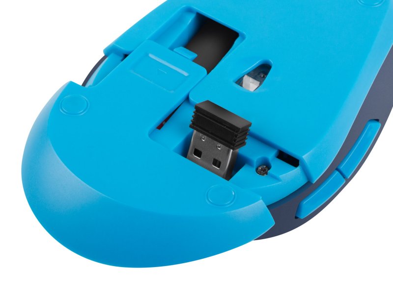 Tichá bezdrátová myš Natec Siskin 2400 DPI, modrá - obrázek č. 4