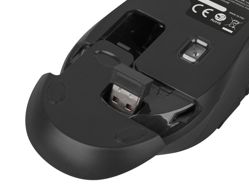 Natec optická myš ROBIN/ 1600 DPI/ Cestovní/ Optická/ Bezdrátová USB/ Černá - obrázek č. 4