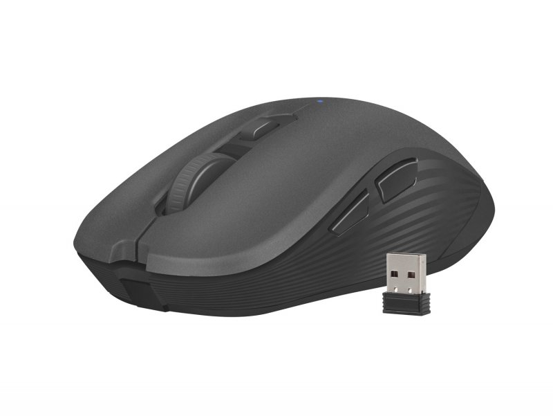 Natec optická myš ROBIN/ 1600 DPI/ Cestovní/ Optická/ Bezdrátová USB/ Černá - obrázek č. 1