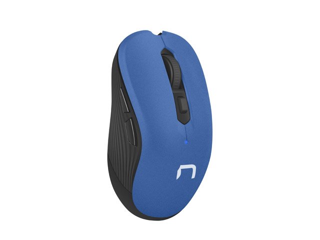 Natec optická myš ROBIN/ Cestovní/ Optická/ 1 600 DPI/ Bezdrátová USB/ Modrá - obrázek č. 2