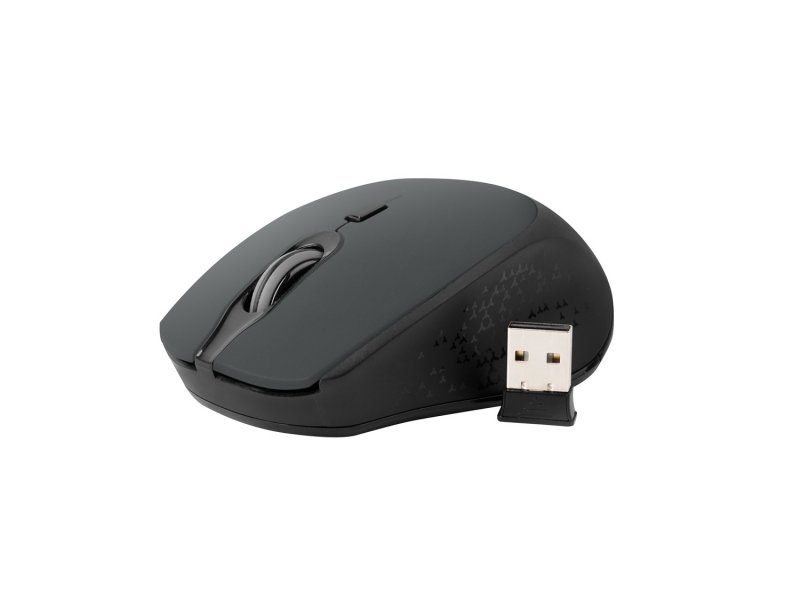 Natec optická myš OSPREY/ 1600 DPI/ Cestovní/ Optická/ Bezdrátová USB/ Černá - obrázek č. 1