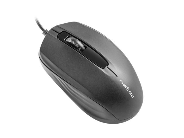 Natec optická myš HOOPOE 1600DPI, černá, 1,8 m - obrázek produktu