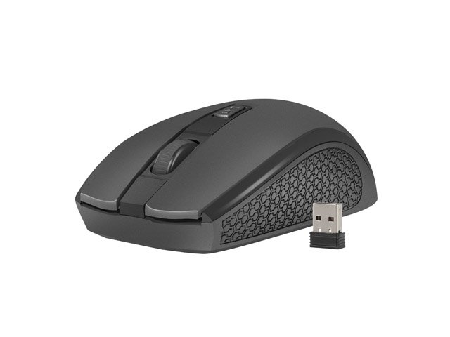 Natec optická myš JAY 2/ 1600 DPI/ Kancelářská/ Optická/ Bezdrátová USB/ Černá - obrázek č. 2