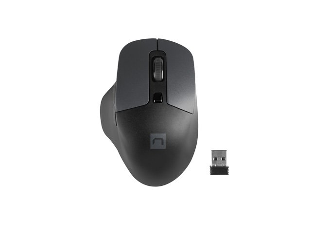 Natec optická myš BLACKBIRD 2/ 1600 DPI/ Kancelářská/ Optická/ Bezdrátová USB/ Černá - obrázek produktu
