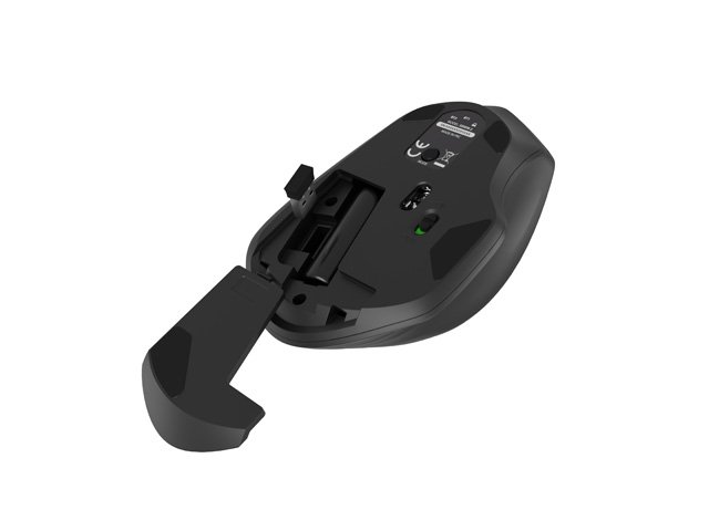 Natec optická myš SISKIN 2/ 1600 DPI/ Kancelářská/ Optická/ Pro praváky/ Bezdrátová USB + Bluetooth/ Černá - obrázek č. 4