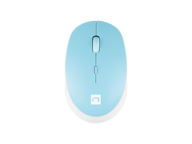 Natec optická myš HARRIER 2/ 1600 DPI/ Kancelářská/ Optická/ Bezdrátová Bluetooth/ Světle modrá - obrázek produktu