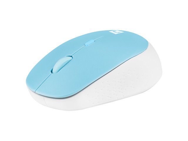 Natec optická myš HARRIER 2/ 1600 DPI/ Kancelářská/ Optická/ Bezdrátová Bluetooth/ Světle modrá - obrázek č. 1