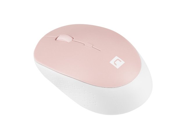 Natec optická myš HARRIER 2/ 1600 DPI/ Kancelářská/ Optická/ Bezdrátová Bluetooth/ Bílá-růžová - obrázek č. 2