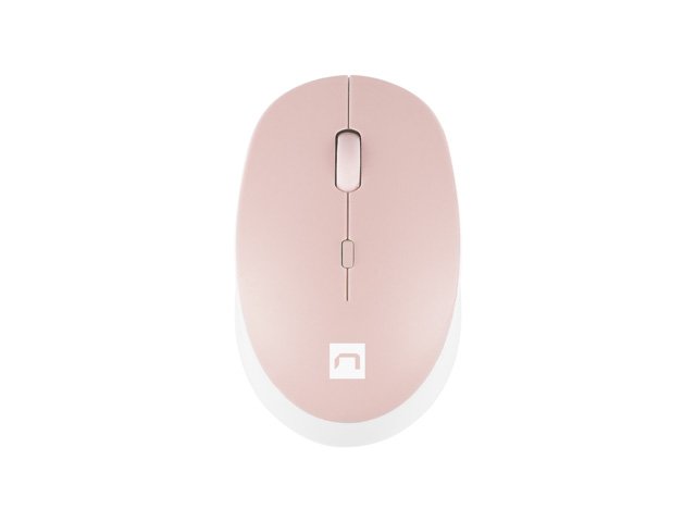 Natec optická myš HARRIER 2/ 1600 DPI/ Kancelářská/ Optická/ Bezdrátová Bluetooth/ Bílá-růžová - obrázek produktu