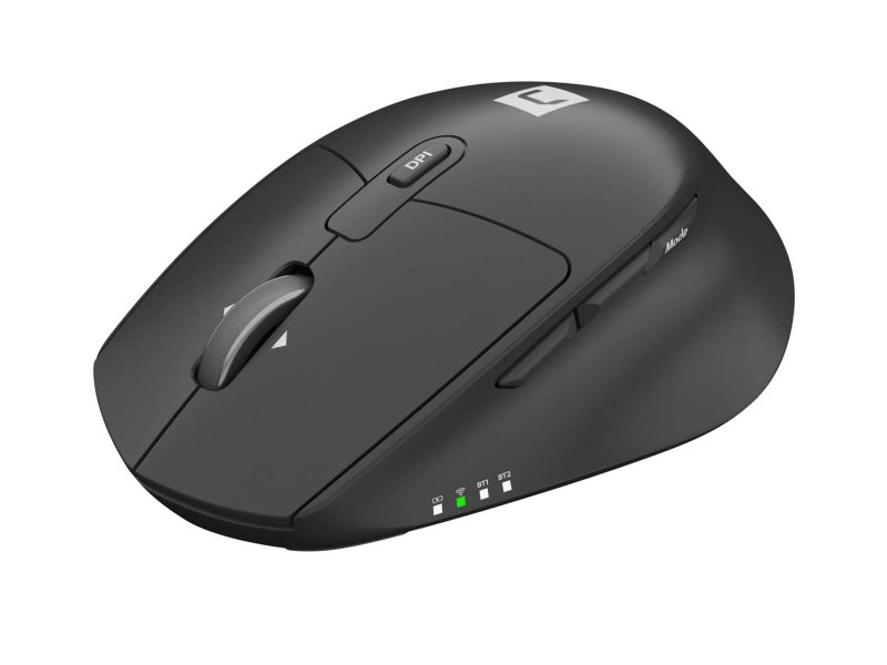 Myš bezdrátová Natec KITE / Kancelářská / Blue Sense / Pro praváky / 4 000 DPI / USB+BT / Černá - obrázek č. 2