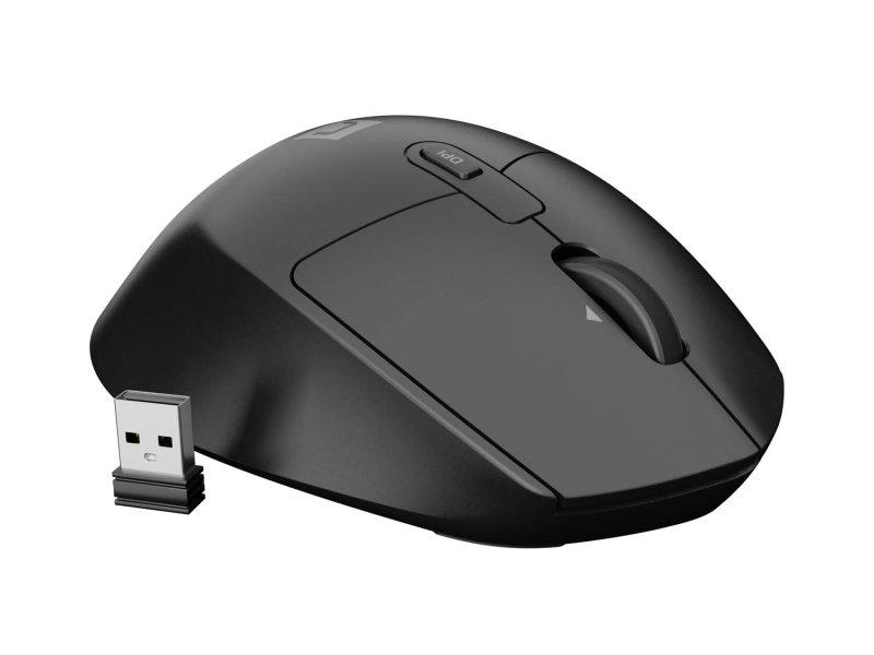 Myš bezdrátová Natec KITE / Kancelářská / Blue Sense / Pro praváky / 4 000 DPI / USB+BT / Černá - obrázek č. 6