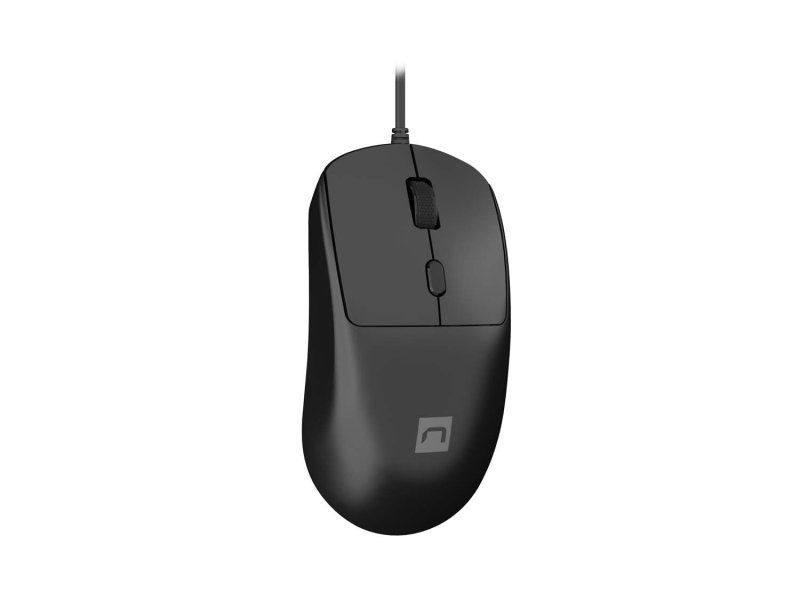 Natec laserová myš HAWK 2 / Kancelářská / Laserová / 2 400 DPI / Drátové USB-A / Černá - obrázek č. 1