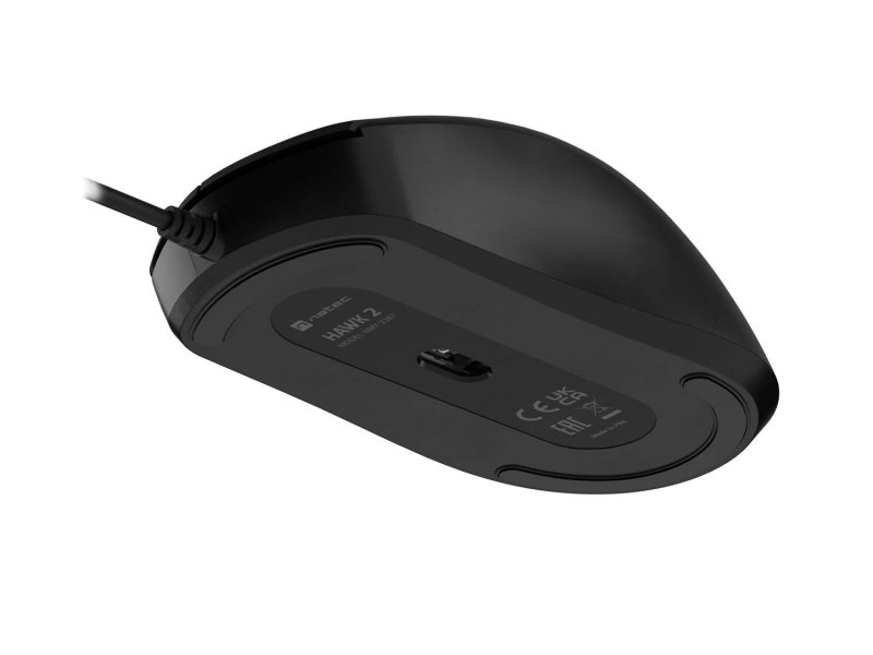 Natec laserová myš HAWK 2 / Kancelářská / Laserová / 2 400 DPI / Drátové USB-A / Černá - obrázek č. 5