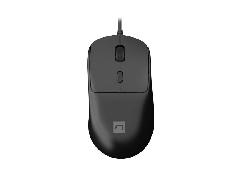 Natec laserová myš HAWK 2 / Kancelářská / Laserová / 2 400 DPI / Drátové USB-A / Černá - obrázek produktu