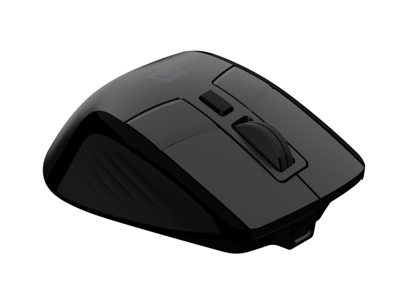 Bezdrátová myš Natec JAGUAR PRO / Kancelářská / Blue Sense / Pro praváky / 4 000 DPI / USB+BT / Černá - obrázek č. 2