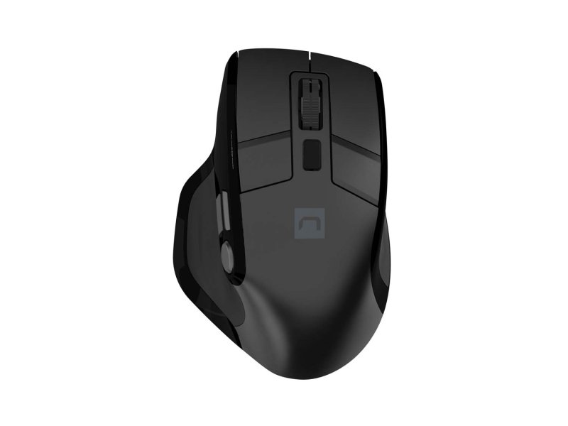 Bezdrátová myš Natec JAGUAR PRO / Kancelářská / Blue Sense / Pro praváky / 4 000 DPI / USB+BT / Černá - obrázek produktu