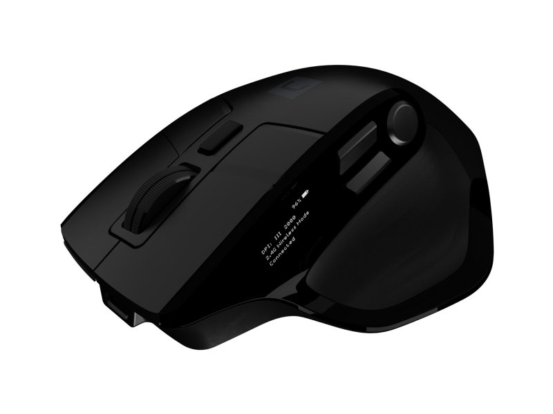 Bezdrátová myš Natec JAGUAR PRO / Kancelářská / Blue Sense / Pro praváky / 4 000 DPI / USB+BT / Černá - obrázek č. 7