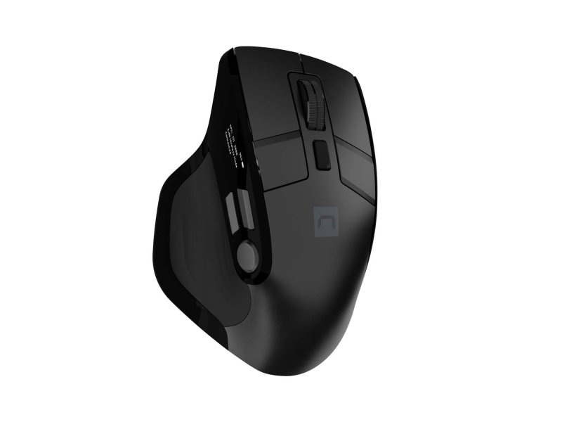 Bezdrátová myš Natec JAGUAR PRO / Kancelářská / Blue Sense / Pro praváky / 4 000 DPI / USB+BT / Černá - obrázek č. 1