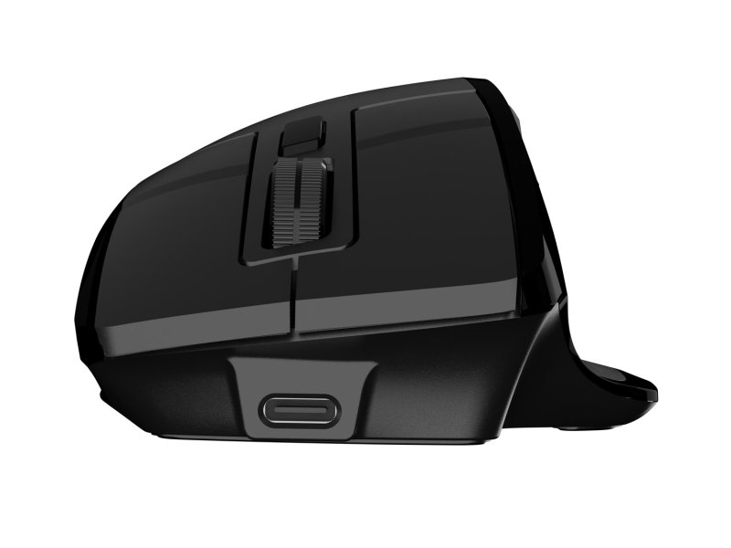 Bezdrátová myš Natec JAGUAR PRO / Kancelářská / Blue Sense / Pro praváky / 4 000 DPI / USB+BT / Černá - obrázek č. 3
