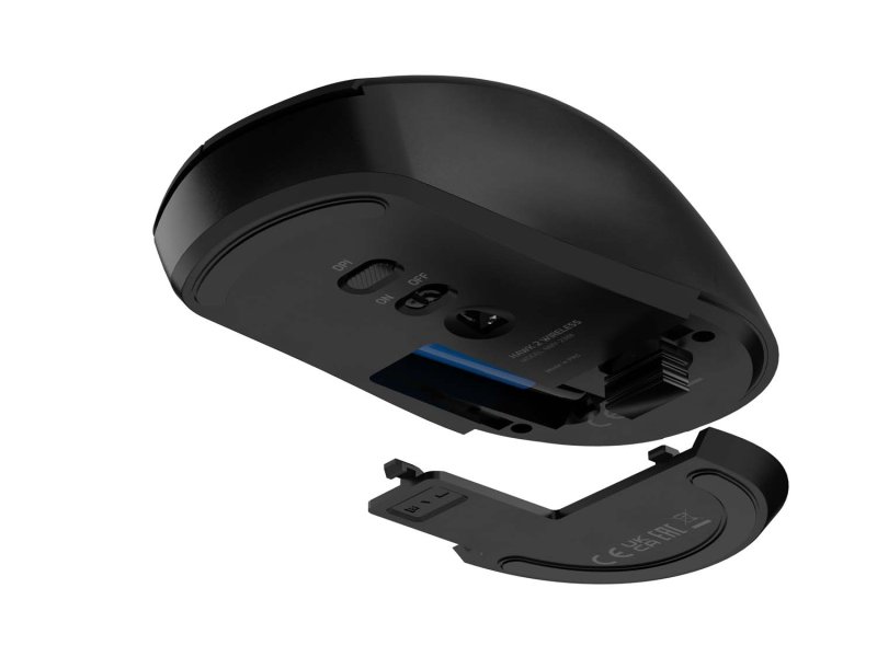 Laserová bezdrátová myš Natec HAWK 2 / Kancelářská / Laserová / 3 200 DPI / Bezdrátové USB / Černá - obrázek č. 7