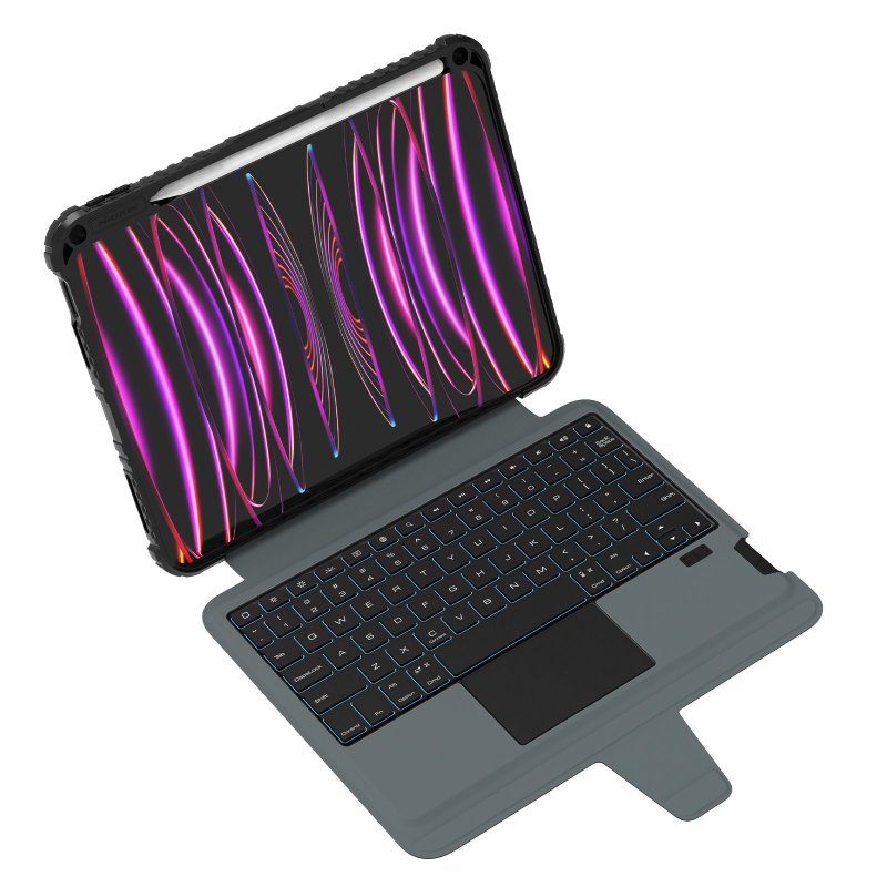 Nillkin Bumper Link Keyboard Case (Backlit Version) pro iPad 10.9 2022 / 11 2025 Black - obrázek č. 2