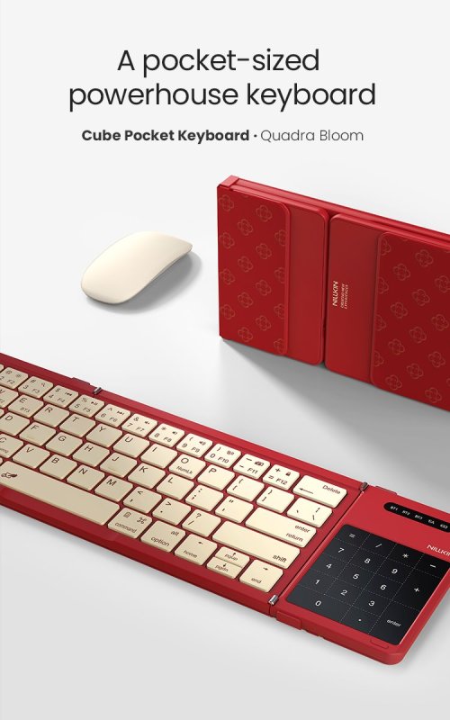 Nillkin Cube Kapesní Klávesnice Red - obrázek č. 4