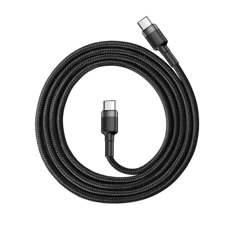 Baseus CATKLF-GG1 Cafule Kabel USB-C 60W 1m Gray/ Black - obrázek č. 1