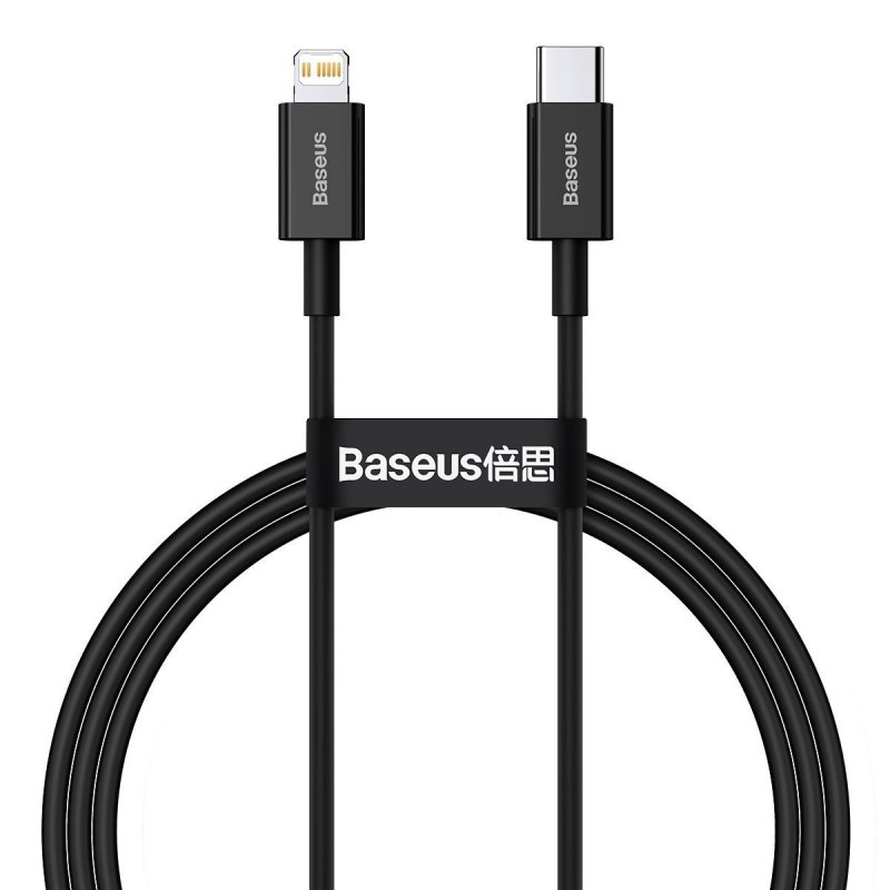 Baseus CATLYS-A01 Superior Fast Charging Datový Kabel USB-C to Lightning  20W 1m Black - obrázek produktu