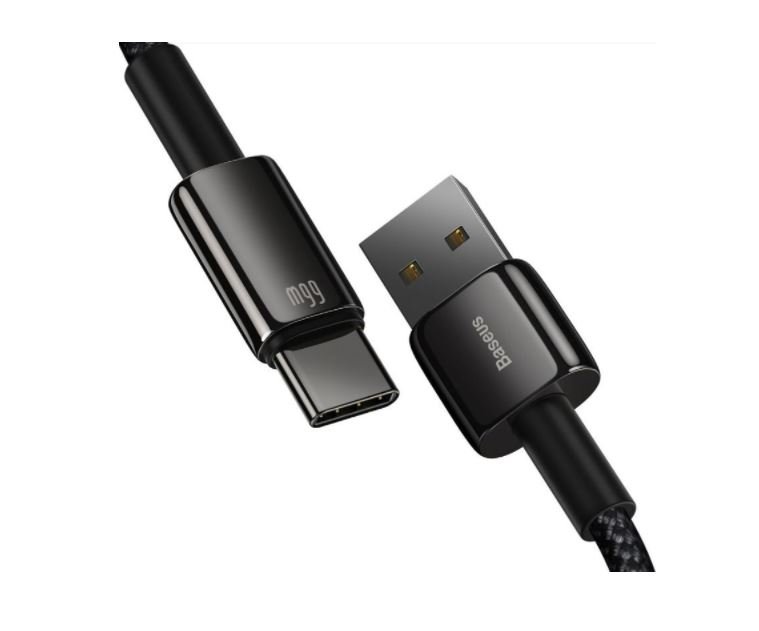 Baseus CATWJ-C01 Tungsten Gold Kabel USB-C 66W 2m Black - obrázek č. 2