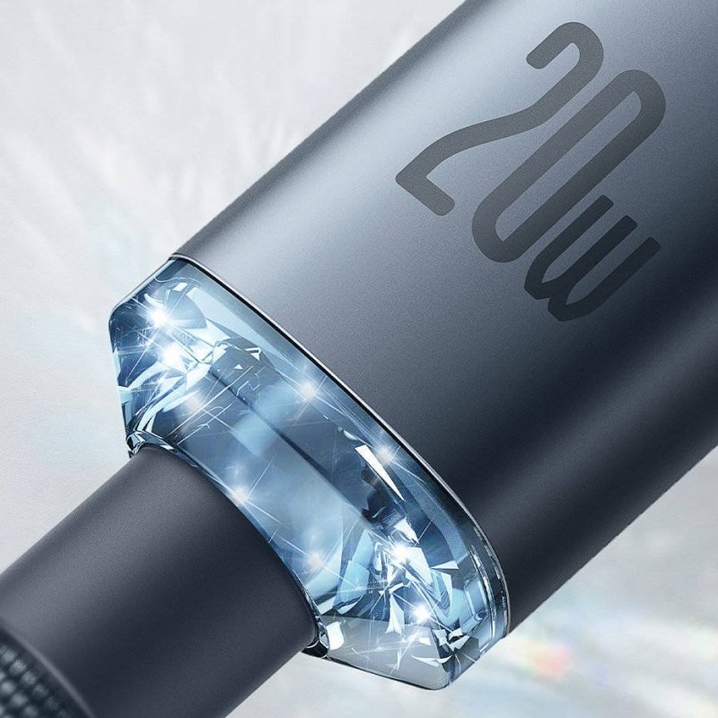 Baseus CAJY000203 Crystal Shine Series Datový Kabel USB-C - Lightning 20W 1,2m Blue - obrázek č. 10