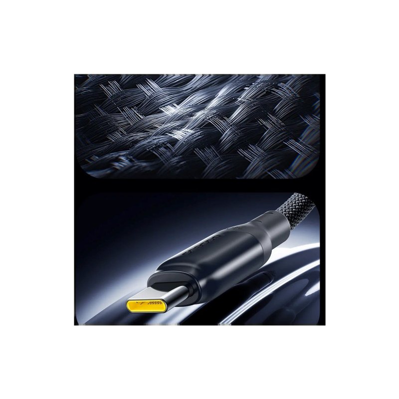 Baseus PicoGo Fast Charging Datový Kabel USB-C - USB-C 240W 2m Cosmic Black - obrázek č. 4