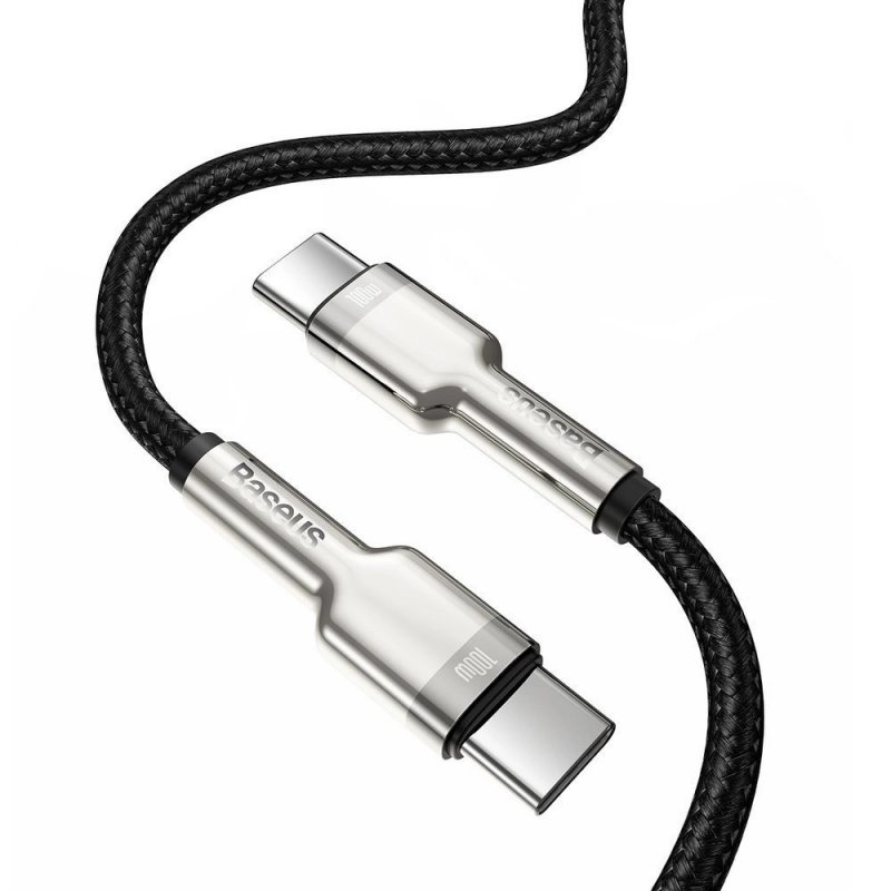 Baseus Datový kabel Cafule USB-C/ USB-C 1m 100W (20V 5A) černý - obrázek č. 1