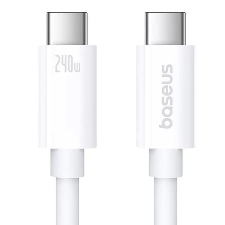 Baseus Superior Series 2 Fast Charging Datový Kabel USB-C - USB-C 240W 1m Moon White - obrázek č. 1