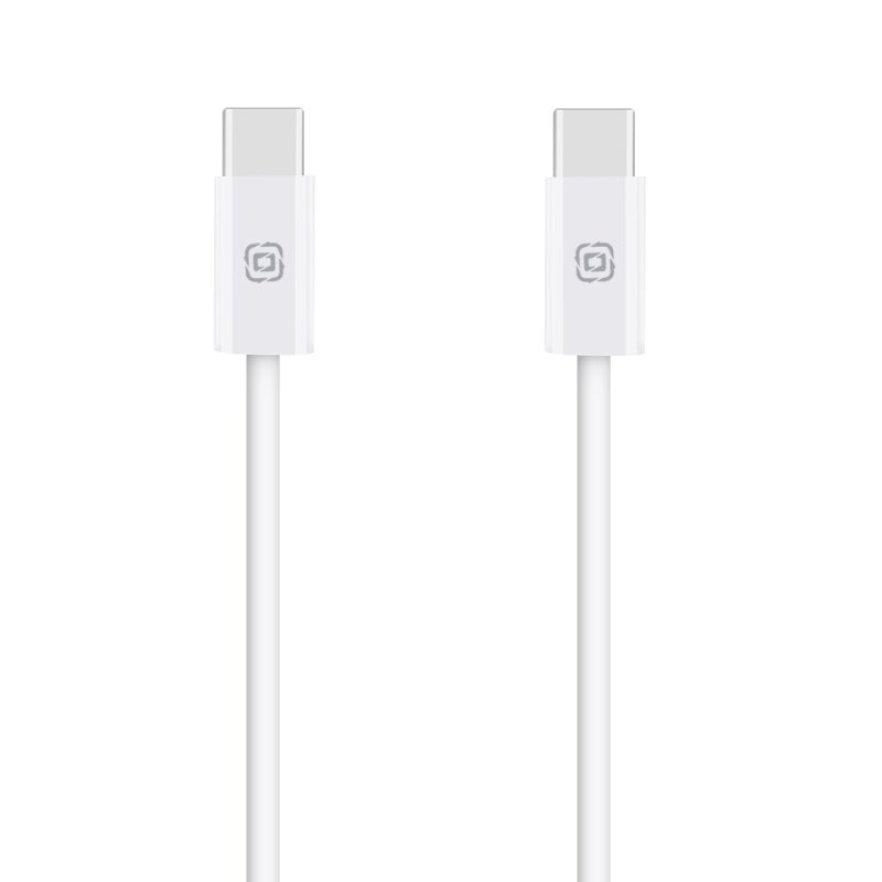 OBAL:ME Super Fast USB-C / USB-C Pletený kabel 100W 2m White - obrázek produktu