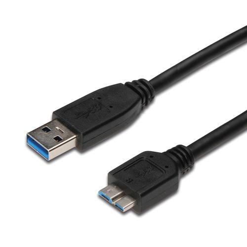PremiumCord Kabel Micro USB 3.0 5Gbps USB A - Micro USB B, MM, 1m - obrázek produktu
