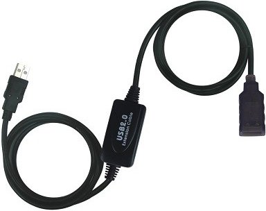 PremiumCord USB 2.0 repeater a prodlužovací kabel A/ M-A/ F 10m - obrázek produktu