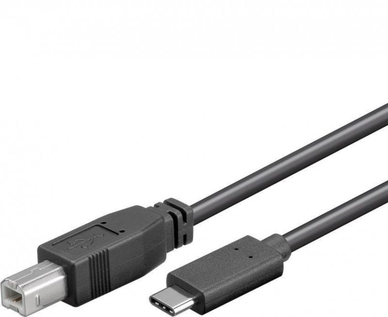 PremiumCord Kabel USB 3.1-C/ male - USB2.0-B, 22cm - obrázek produktu