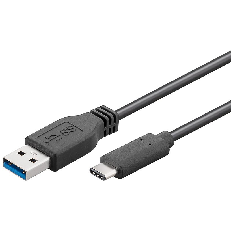 PremiumCord USB-C / male - USB 3.0 A / Male, černý,15cm - obrázek produktu