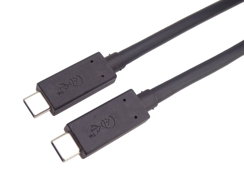 PremiumCord USB4™ 40Gbps 8K@60Hz kabel Thunderbolt 3 certifikovaný USB-IF 1m - obrázek č. 1