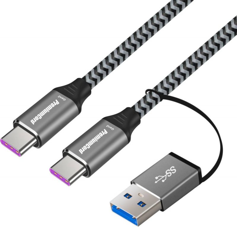 PremiumCord USB-C kabel (USB 3.2, 5A,20Gbit/ s) 2m - obrázek produktu